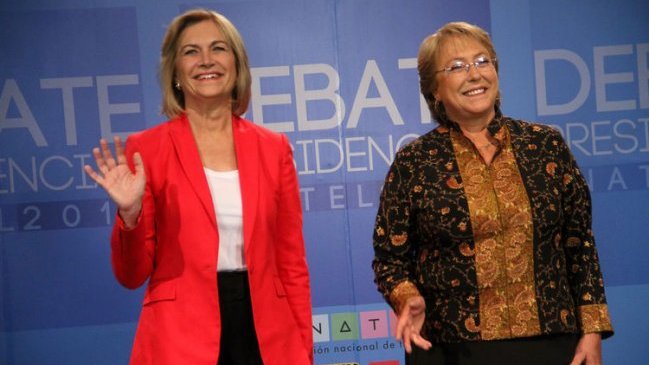 Los votos de Bachelet y Matthei en primera y segunda vuelta