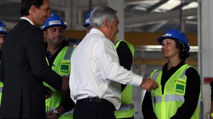   Presidente Piñera entregó cifras de desempleo en fábrica 