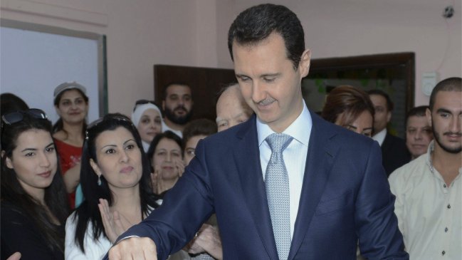 Presidente sirio fue reelecto con el 89 por ciento de los votos