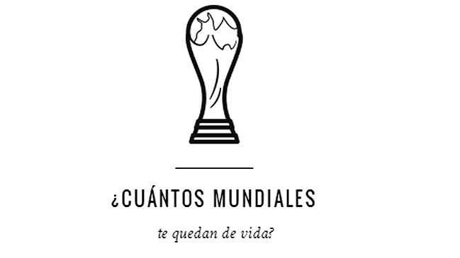 Revista española calcula cuántos Mundiales te quedan por disfrutar Revista española calcula cuántos Mundiales te quedan por disfrutar