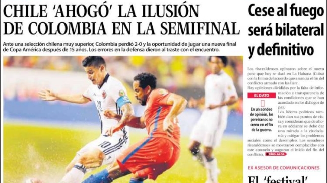 Prensa colombiana: Colombia fue víctima de la Prensa colombiana: Colombia fue víctima de la