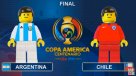 El triunfo de Chile en la final de la Copa Centenario fue recreada en Lego El triunfo de Chile en la final de la Copa Centenario fue recreada en Lego