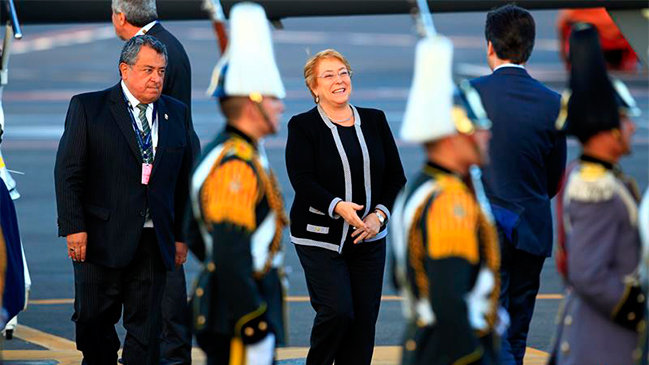 Presidenta Bachelet ya está en Quito para asistir a cambio de mando en Ecuador