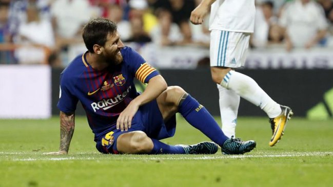 El duro encontrón entre Lionel Messi y Sergio Ramos El duro encontrón entre Lionel Messi y Sergio Ramos