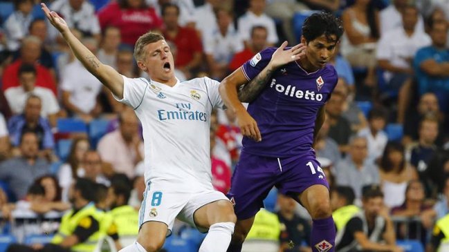 Matías Fernández jugó en derrota de Fiorentina ante Real Madrid por el Trofeo Matías Fernández jugó en derrota de Fiorentina ante Real Madrid por el Trofeo