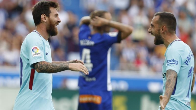 Lionel Messi fue el héroe de FC Barcelona ante Alavés por la liga española Lionel Messi fue el héroe de FC Barcelona ante Alavés por la liga española
