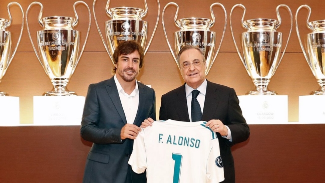 Fernando Alonso se convirtió en socio de honor de Real Madrid Fernando Alonso se convirtió en socio de honor de Real Madrid