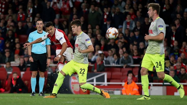 Despertó Alexis Sánchez y Arsenal dio vuelta el marcador ante Colonia por la Europa League Despertó Alexis Sánchez y Arsenal dio vuelta el marcador ante Colonia por la Europa League