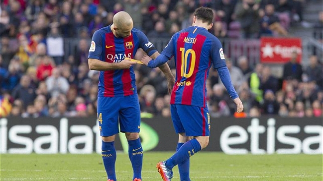 Javier Mascherano sufrió rotura fibrilar y estará un mes de baja Javier Mascherano sufrió rotura fibrilar y estará un mes de baja