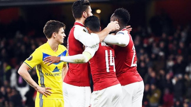 Arsenal pasó por encima de BATE Borisov en el cierre de fase de grupos en la Europa League Arsenal pasó por encima de BATE Borisov en el cierre de fase de grupos en la Europa League