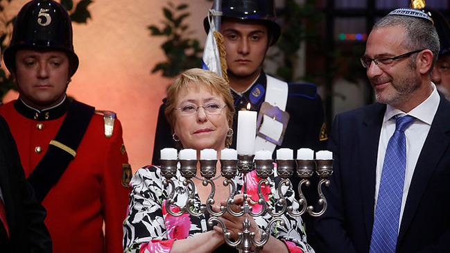 Presidenta Bachelet encabezó la tradicional festividad judía de Jánuca en La Moneda