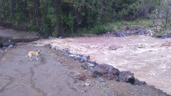 Dos ríos se desbordaron en Puerto Octay: Más de 170 personas quedaron aisladas Dos ríos se desbordaron en Puerto Octay: Más de 170 personas quedaron aisladas