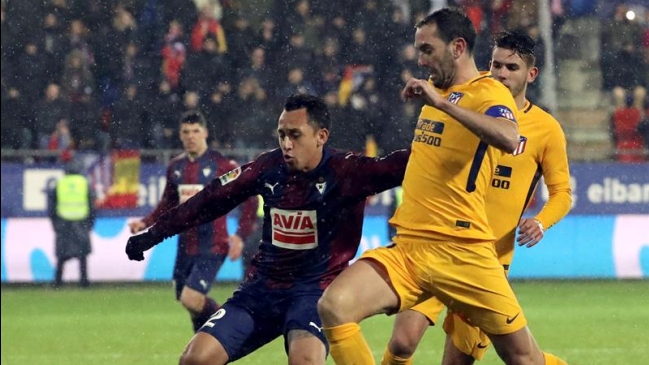 Fabián Orellana jugó el segundo tiempo en la derrota de Eibar ante Atlético Madrid Fabián Orellana jugó el segundo tiempo en la derrota de Eibar ante Atlético Madrid