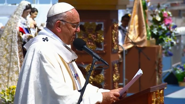 Con una misa en Iquique, el papa Francisco se despide de Chile Con una misa en Iquique, el papa Francisco se despide de Chile