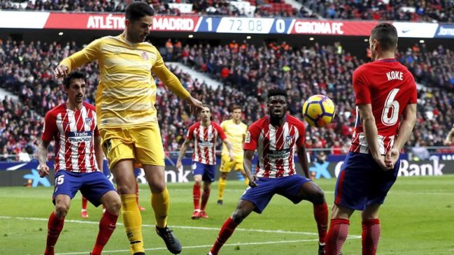 Girona le arrebató un empate a Atlético de Madrid por la liga española Girona le arrebató un empate a Atlético de Madrid por la liga española