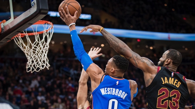 Oklahoma City Thunder le dio una paliza a Cleveland Cavaliers