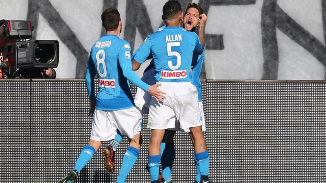 Napoli mantuvo el liderato en Italia tras ajustada victoria sobre Atalanta
