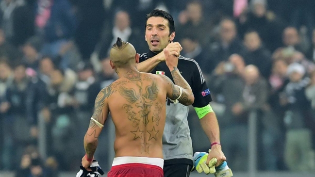 El saludo de Arturo Vidal a Gianluigi Buffon por su cumpleaños 40: 