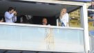   La embajadora del Mundial compartió palco con Jorge Sampaoli en La Bombonera 