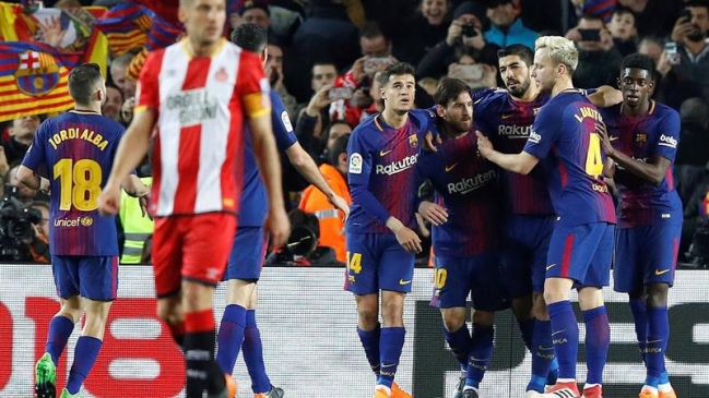 FC Barcelona no tuvo piedad y apabulló a Girona con hat-trick de Luis Suárez FC Barcelona no tuvo piedad y apabulló a Girona con hat-trick de Luis Suárez
