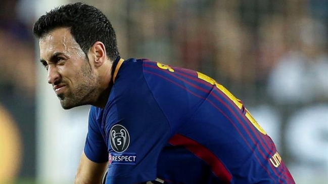 Sergio Busquets estará tres semanas fuera de las canchas por una fractura Sergio Busquets estará tres semanas fuera de las canchas por una fractura