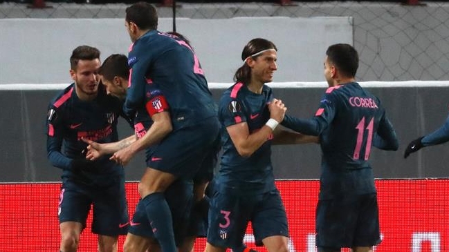 Atlético de Madrid apabulló a Lokomotiv de Moscú y avanzó a cuartos de la Europa League Atlético de Madrid apabulló a Lokomotiv de Moscú y avanzó a cuartos de la Europa League