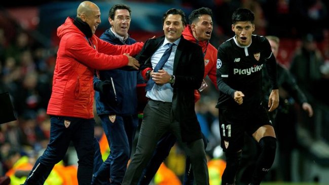 Técnico de Sevilla aún celebra el triunfo sobre M. United: Fue como ganar una copa Técnico de Sevilla aún celebra el triunfo sobre M. United: Fue como ganar una copa