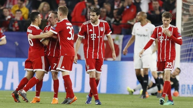 Bayern Munich reaccionó para golpear a Sevilla y poner un pie en semifinales de la Champions Bayern Munich reaccionó para golpear a Sevilla y poner un pie en semifinales de la Champions