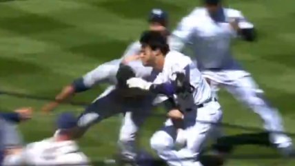  La feroz pelea en la MLB por un pelotazo  