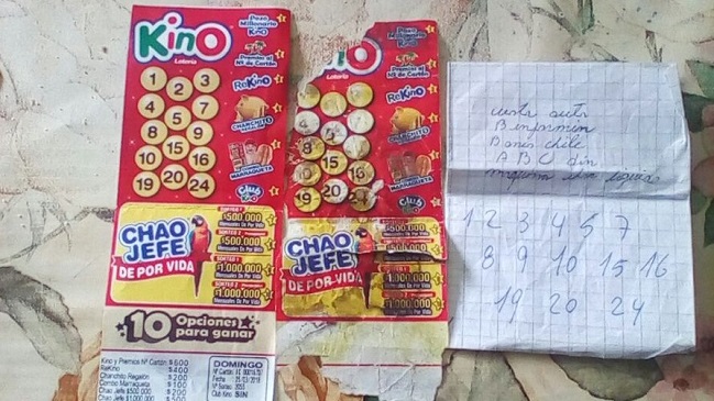 Lotería aseguró que presunto cartón ganador del Kino no tiene los códigos necesarios