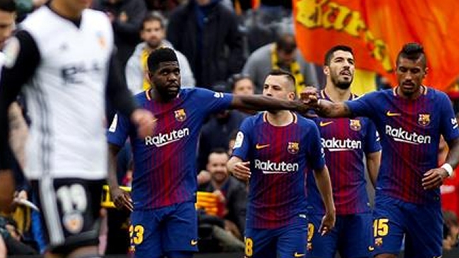 FC Barcelona sanó las heridas de la Champions con triunfo sobre Valencia en España FC Barcelona sanó las heridas de la Champions con triunfo sobre Valencia en España