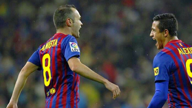 La emotiva dedicatoria de Alexis Sánchez a Andrés Iniesta La emotiva dedicatoria de Alexis Sánchez a Andrés Iniesta