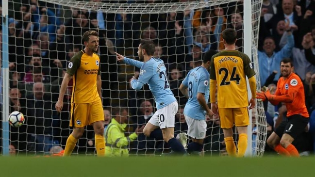 Claudio Bravo volvió al pórtico de Manchester City en claro triunfo sobre Brighton Claudio Bravo volvió al pórtico de Manchester City en claro triunfo sobre Brighton