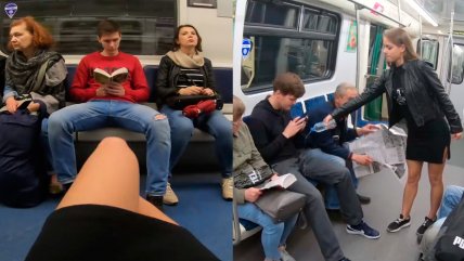 Activista derramó cloro en entrepiernas de pasajeros con las piernas abiertas