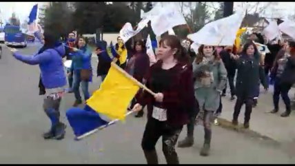 Así se vive la cuarta jornada de huelga en la UC Maule  