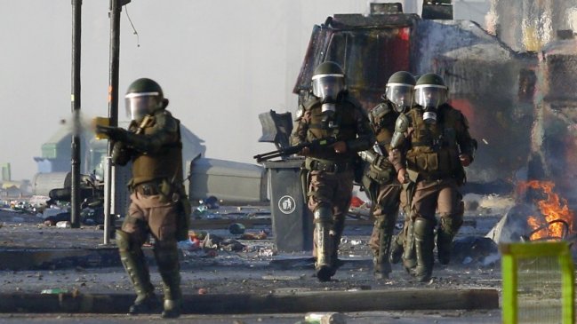 CIDH condena uso excesivo de la fuerza durante protestas sociales en Chile