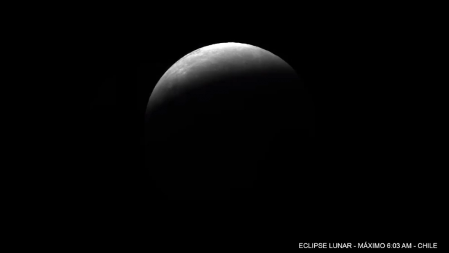 Chile presenció el eclipse lunar parcial más largo de los últimos 600 años
