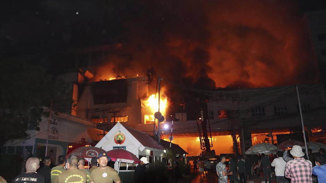 Incendio en un casino deja al menos 25 muertos en Camboya