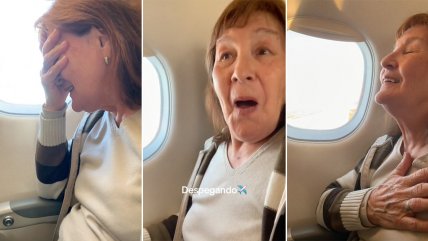   Emoción a tope: Así fue la primera experiencia de una adulta mayor viajando en avión 