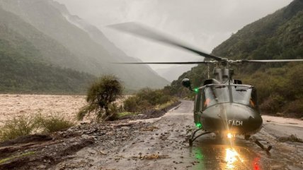   FACh rescató a 15 personas que quedaron aisladas en Romeral 