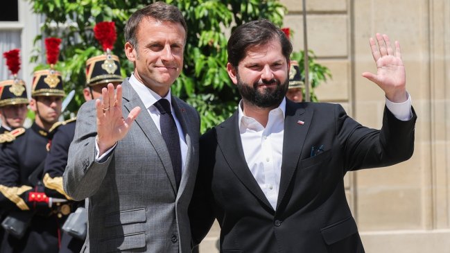 Macron agradeció a Boric su condena 