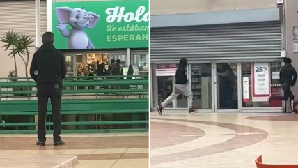   Delincuentes golpearon y estuvieron a punto de atropellar a trabajadores de supermercado 