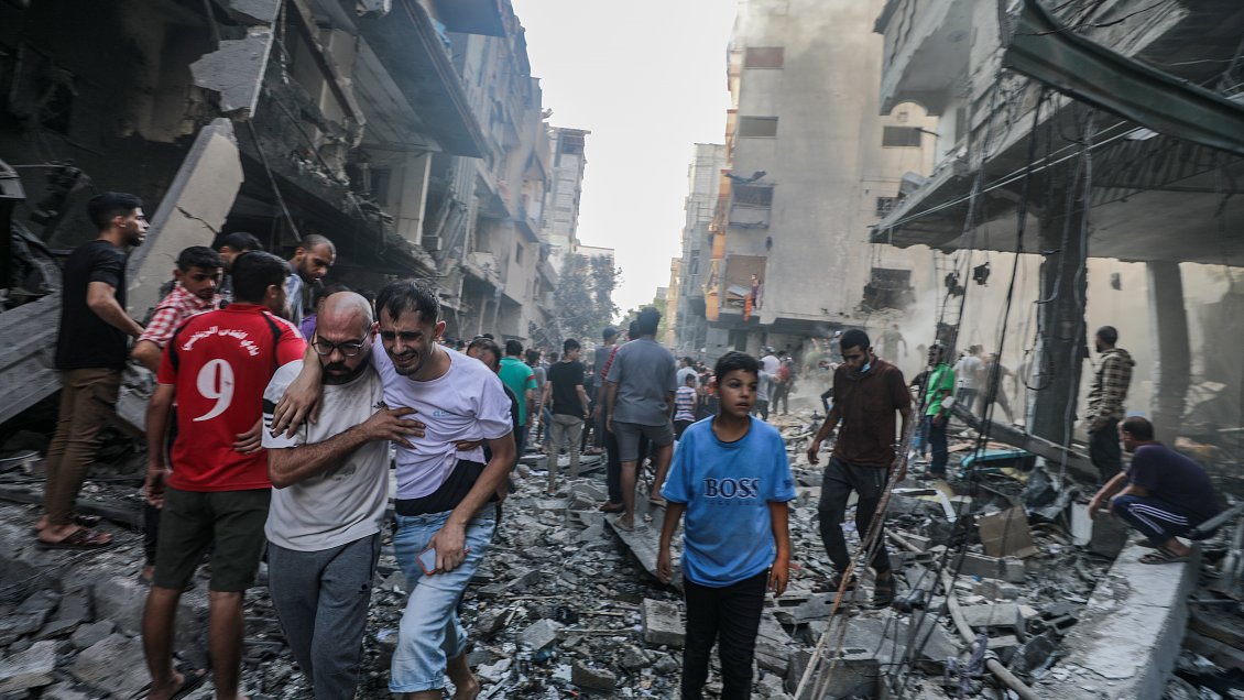 Gaza, forzada al mayor desplazamiento de su historia reciente