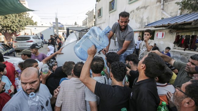 ONU advierte que habitantes de Gaza pueden morir de deshidratación