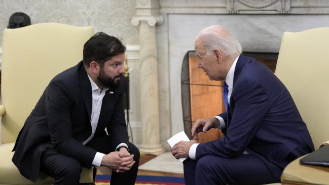 Boric abordó la guerra en Gaza con Biden: 