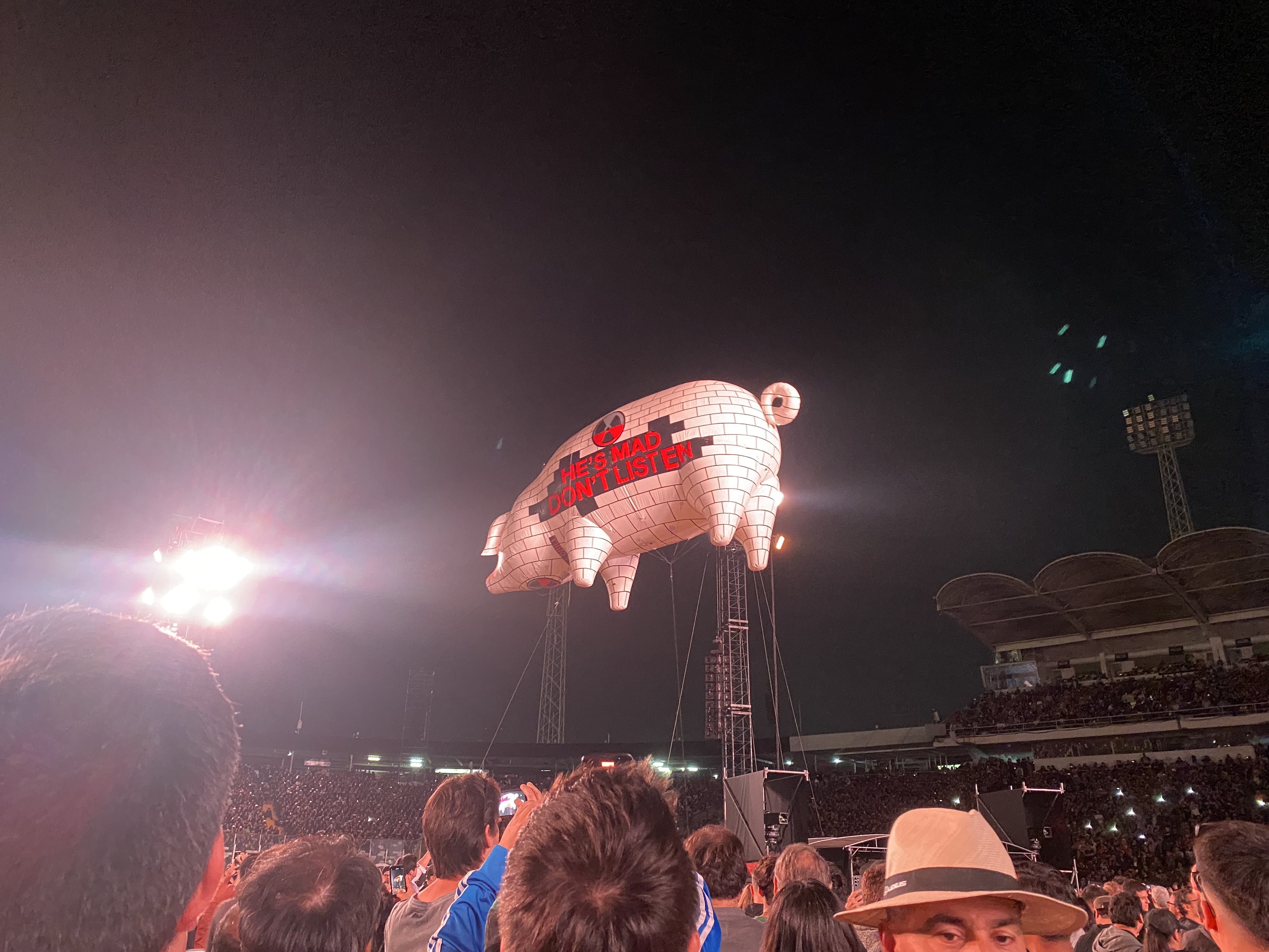 Cerdo volador en show de Roger Waters Cerdo volador en show de Roger Waters