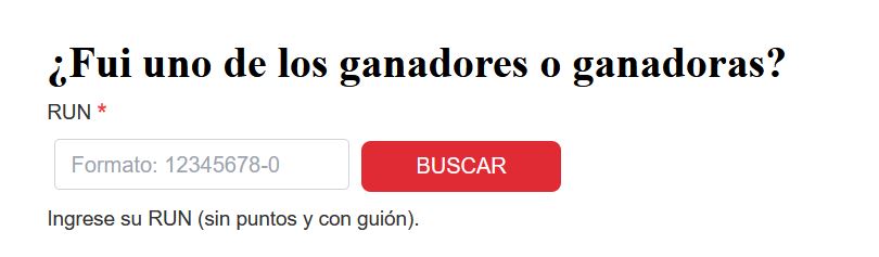 Ingresa tu RUT para revisar si ganaste un premio en La Suerte en Chile