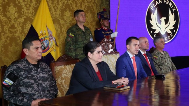 Ecuador aceptó ayuda de Argentina y EE.UU. para combatir la crisis de seguridad
