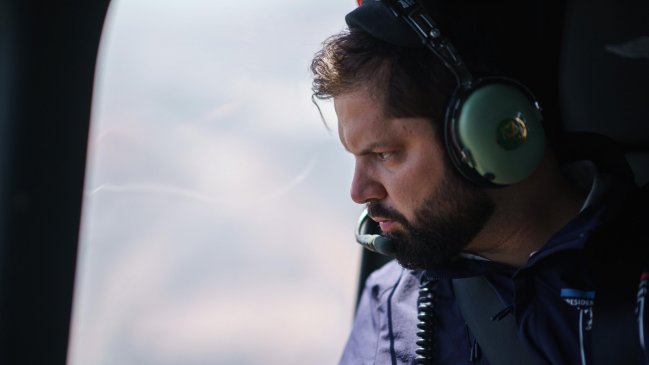 Boric sobrevoló la Región de Valparaíso: 