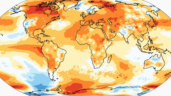 Aumento de temperatura media mundial el último año fue el más alto jamás registrado